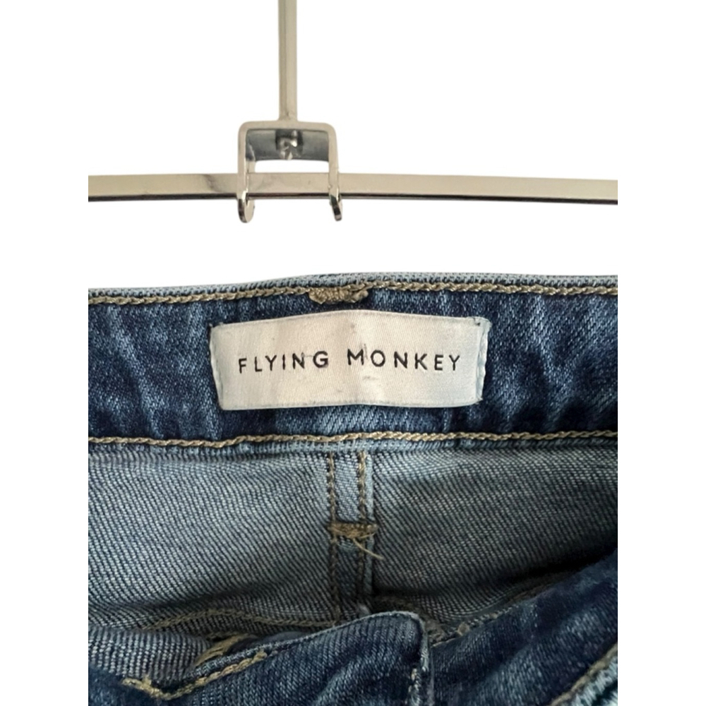 Flying Monkey Medium Wash Mid Rise Denim Skinny Jeans - Picture 2 of 4